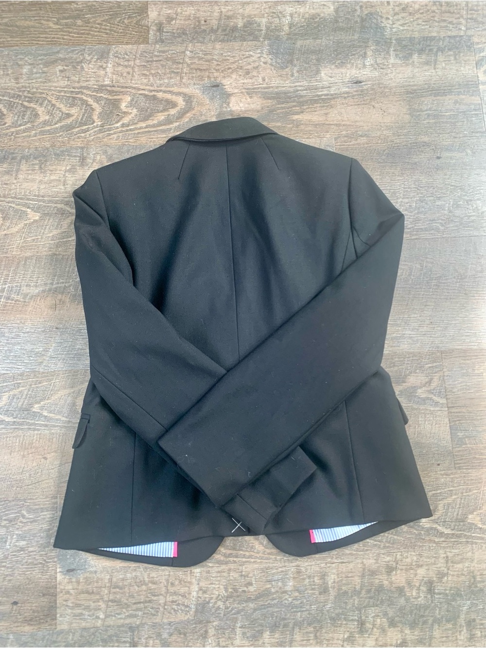J.Crew Dark Academia Classic Black Women's Blazer - Tailored Two-Button Jacket - Picture 9 of 10